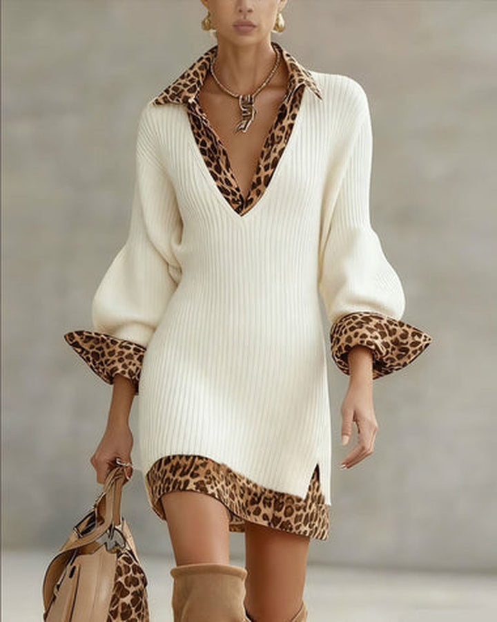 Estee | Elegant Leopard Dress
