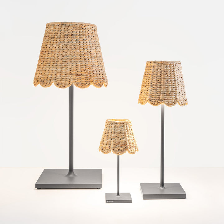 Scalloped Design Hyacinth Woven Lamp Shade