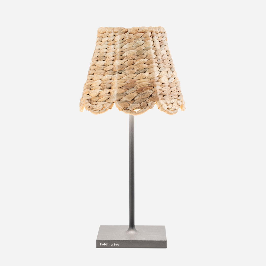 Scalloped Design Hyacinth Woven Lamp Shade