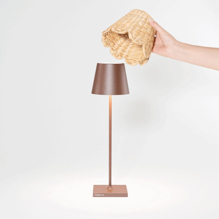 Scalloped Design Hyacinth Woven Lamp Shade