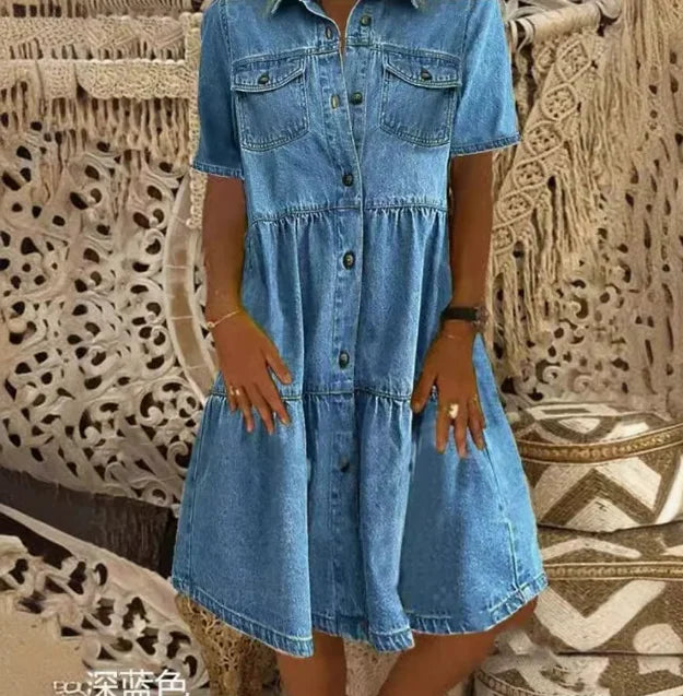 Marita | Boho Denim Dress