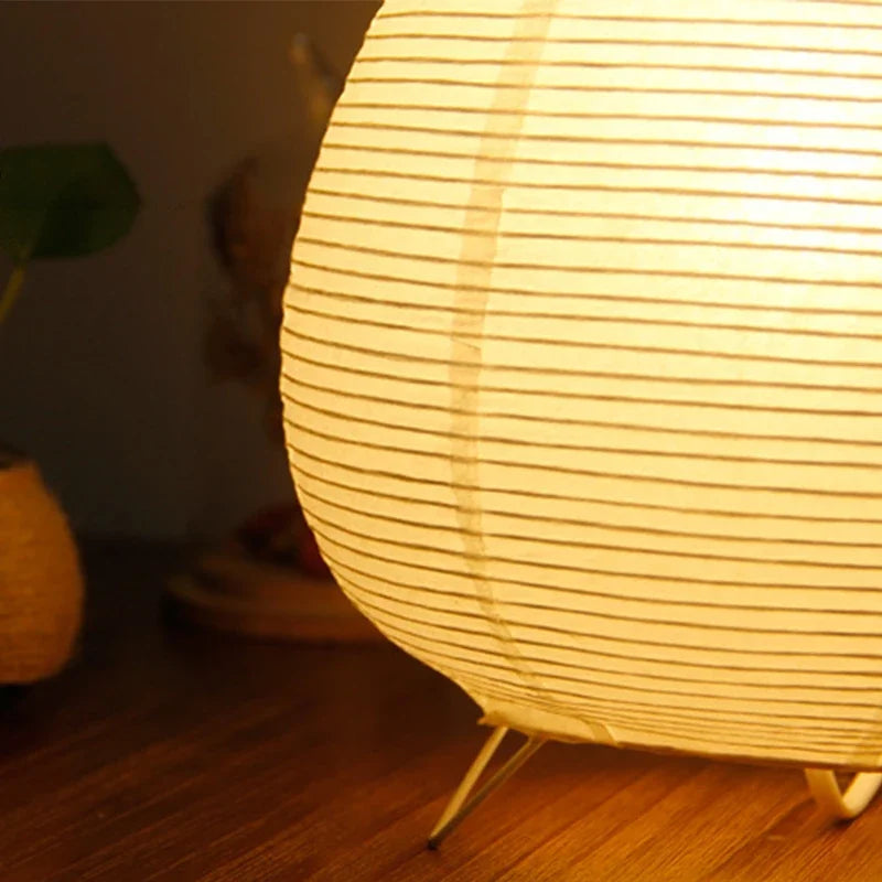LED Lamp with Sunlight Japanese Paper Lantern