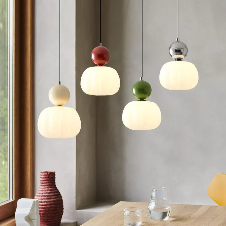 Deco Green Cream Color Art Deco Pendant Light | Buy 1 Get 1 Free