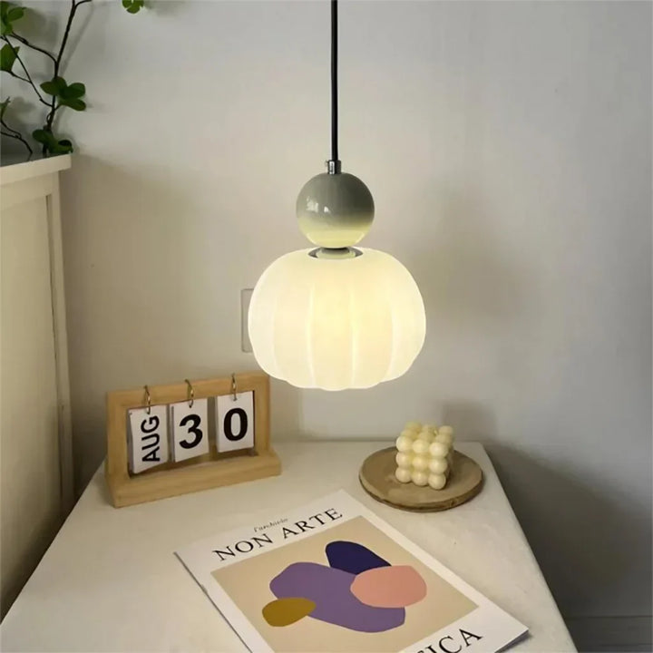 Deco Green Cream Color Art Deco Pendant Light | Buy 1 Get 1 Free