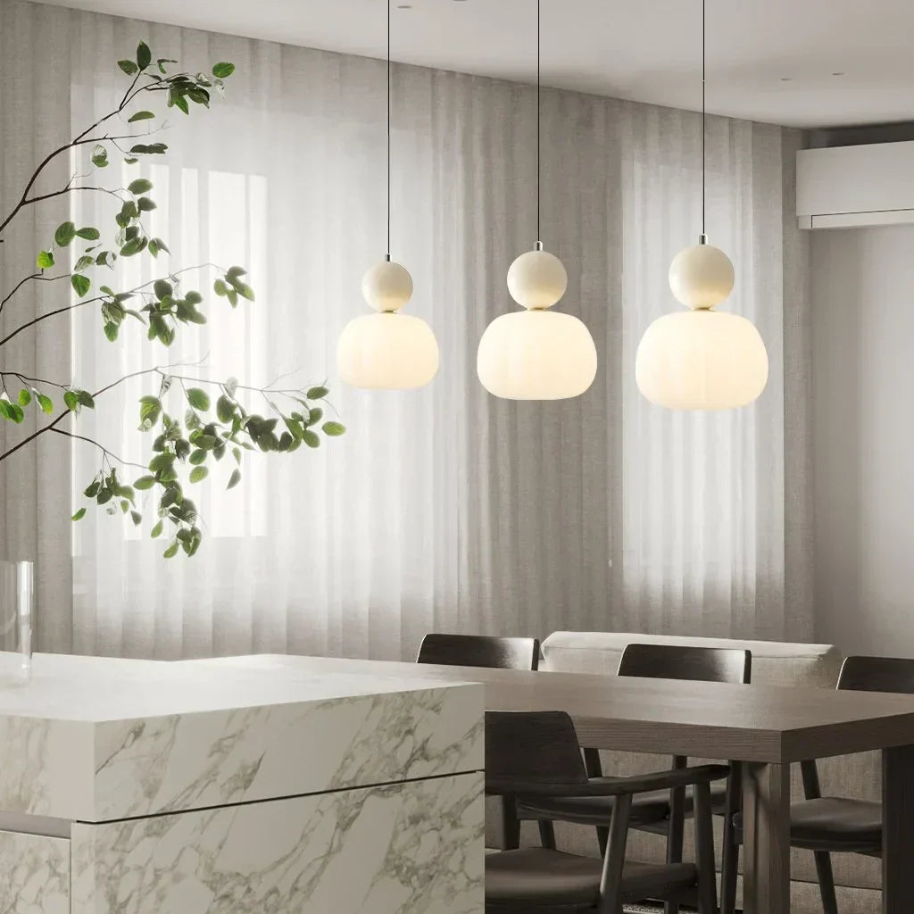 Deco Green Cream Color Art Deco Pendant Light | Buy 1 Get 1 Free