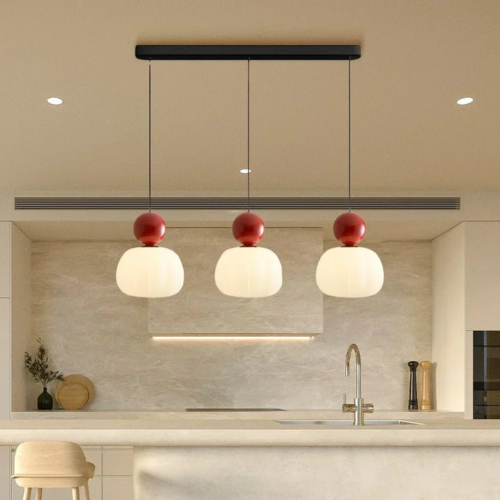 Deco Green Cream Color Art Deco Pendant Light | Buy 1 Get 1 Free