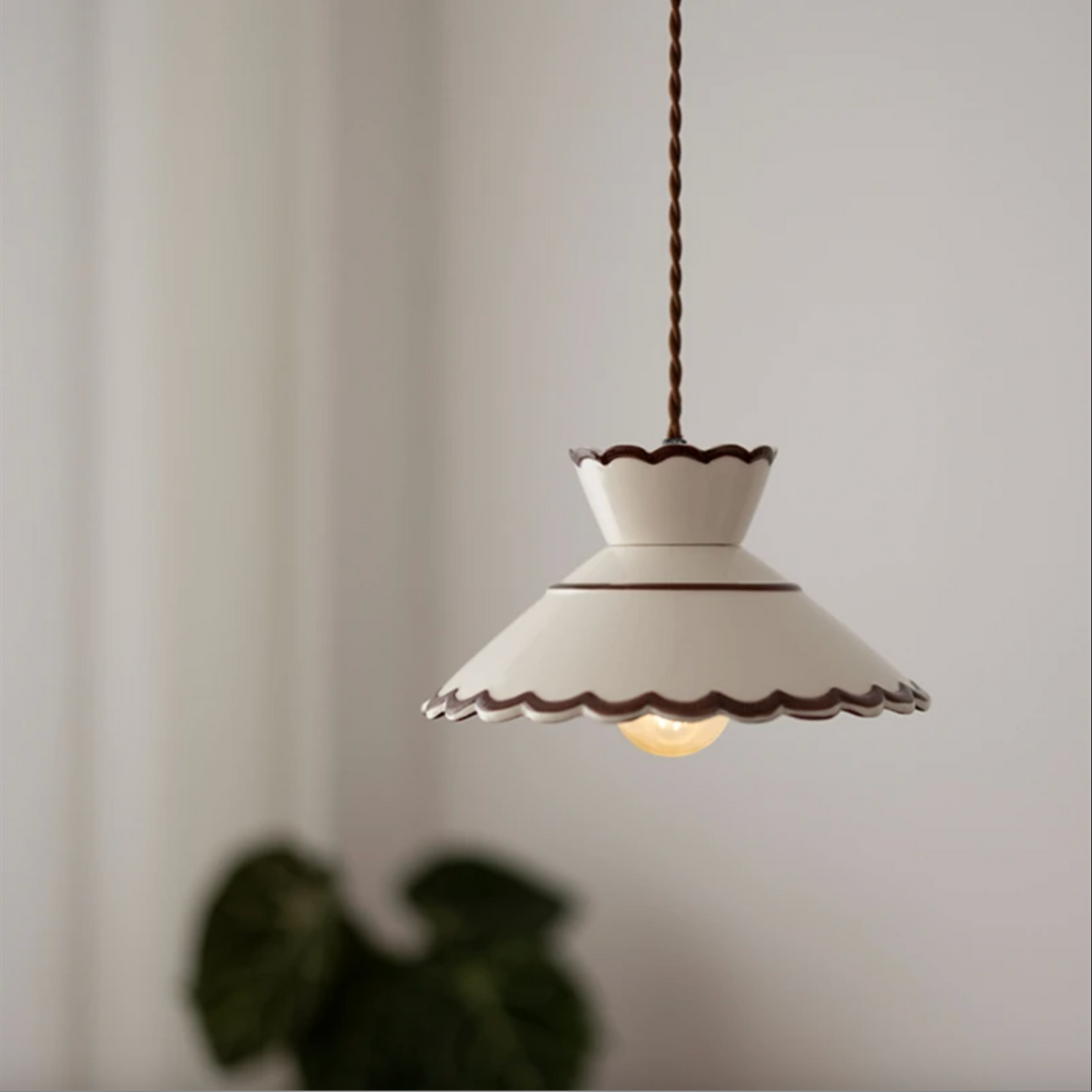 Ronya Hand-Painted Ceramic Pendant Light | Buy 1 Get 1 Free