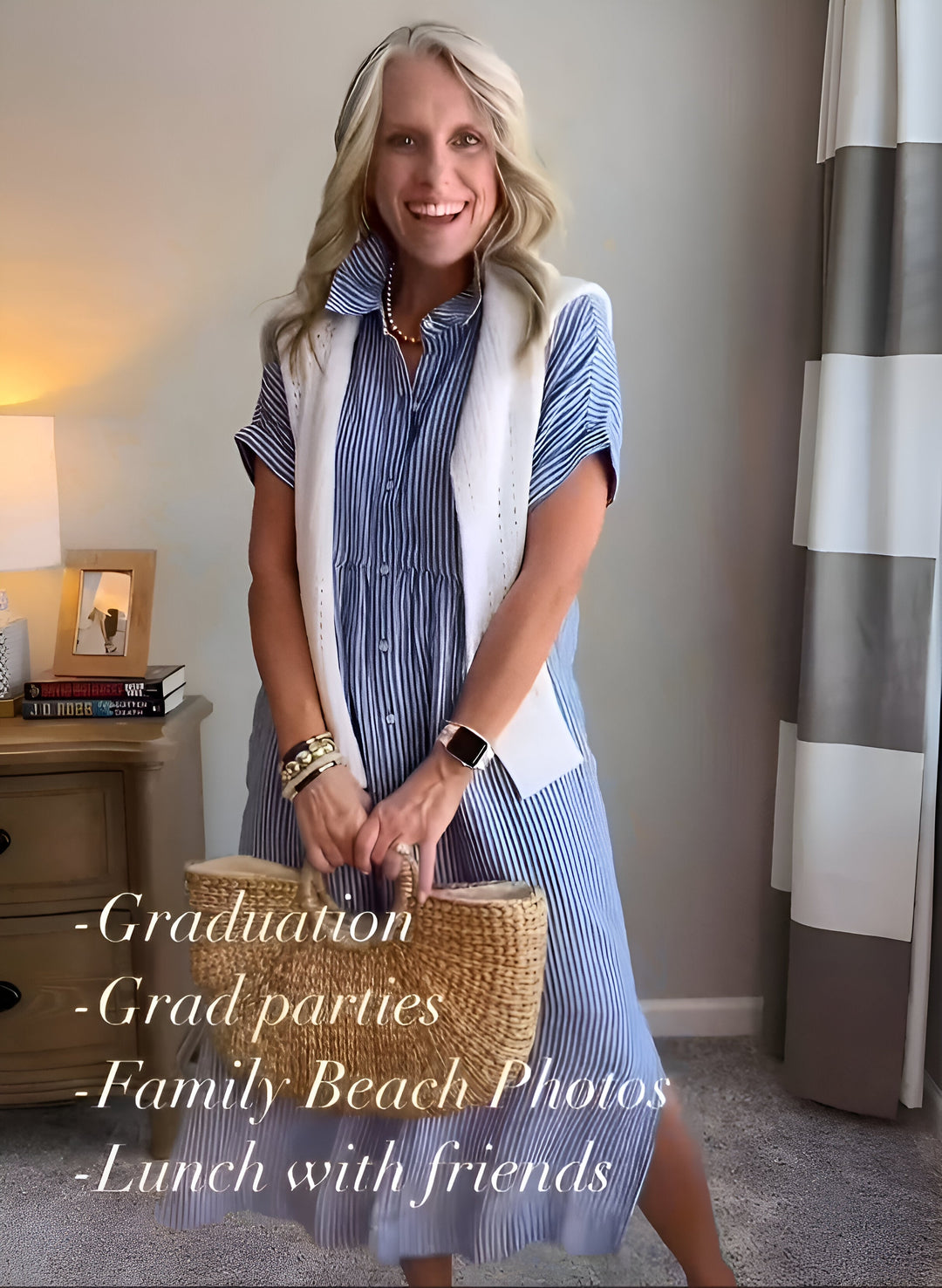 Breanne | Flattering Striped Shirtdress