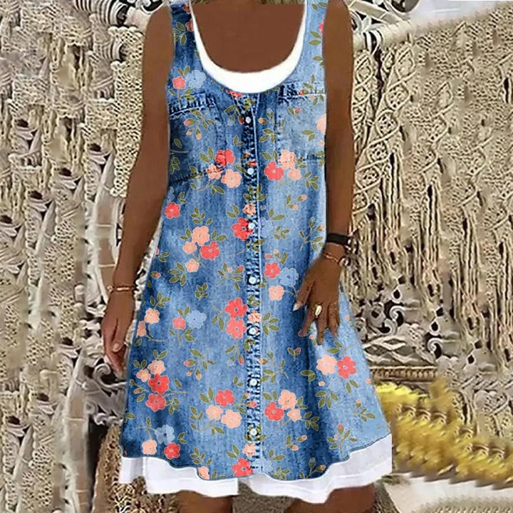 Judit | Soft Elegant Denim Dress