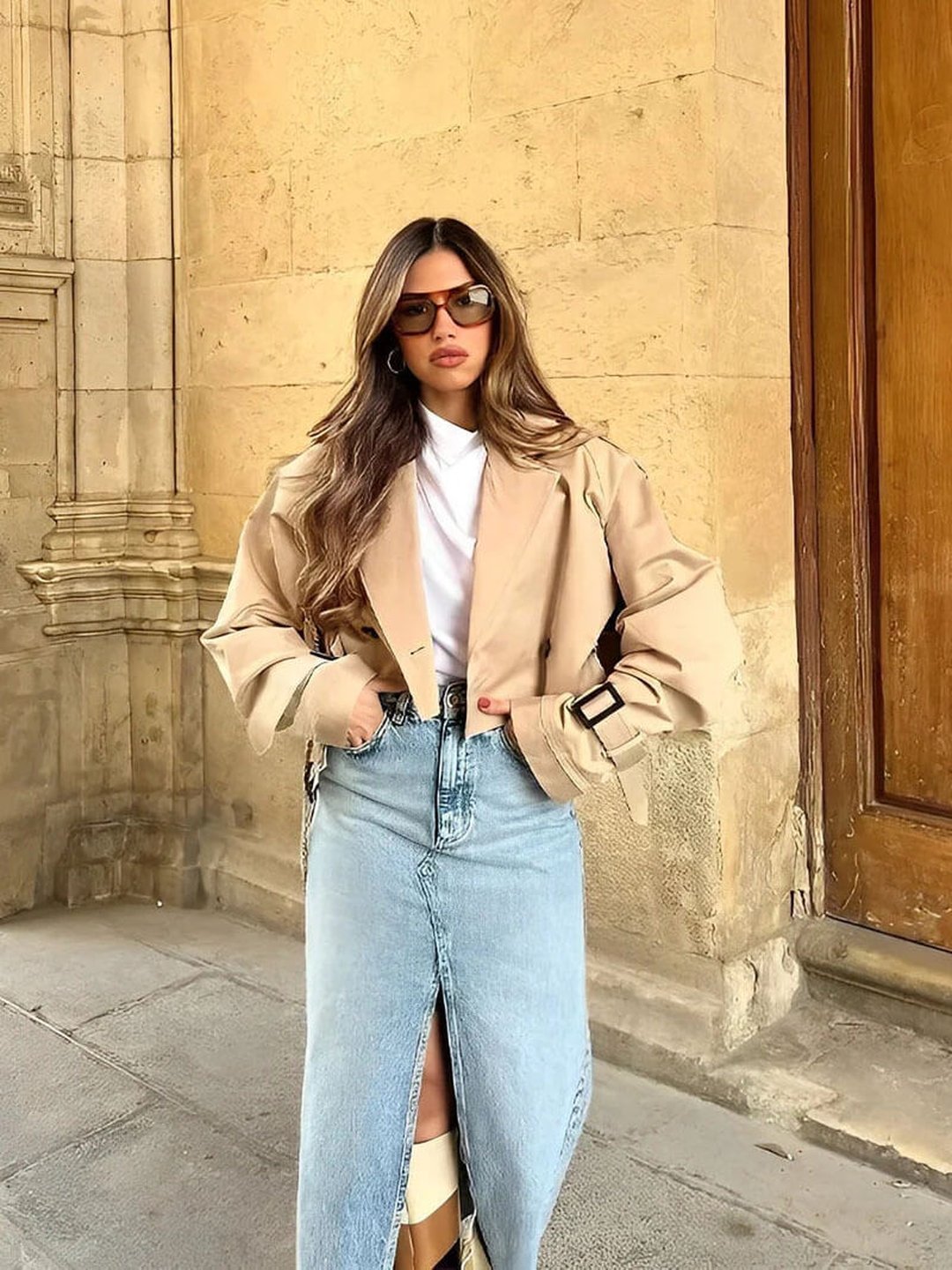 Portia | Mini trench coat