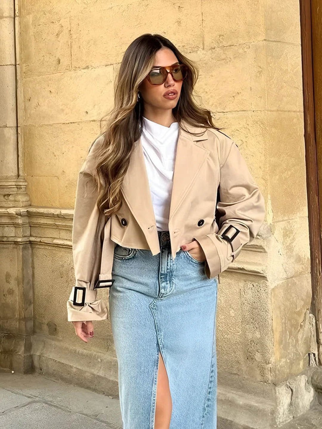 Portia | Mini trench coat