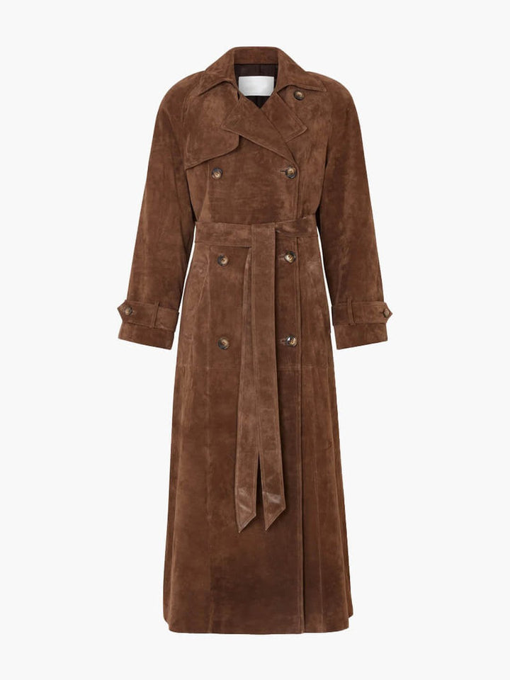 Isadora | Suede trench coat