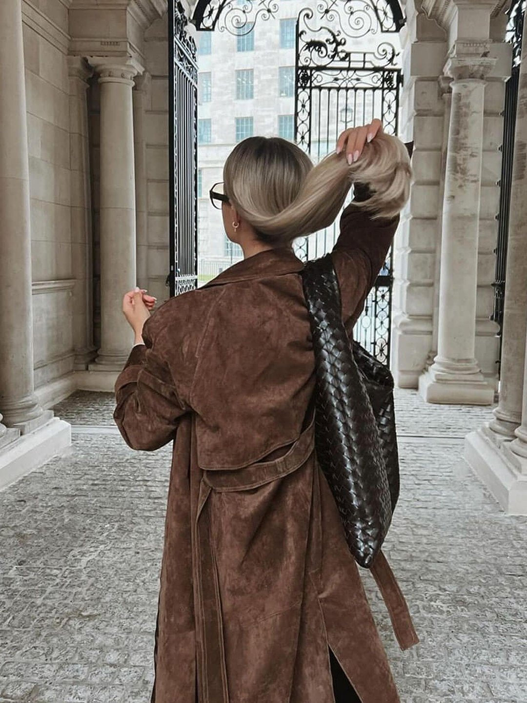 Isadora | Suede trench coat