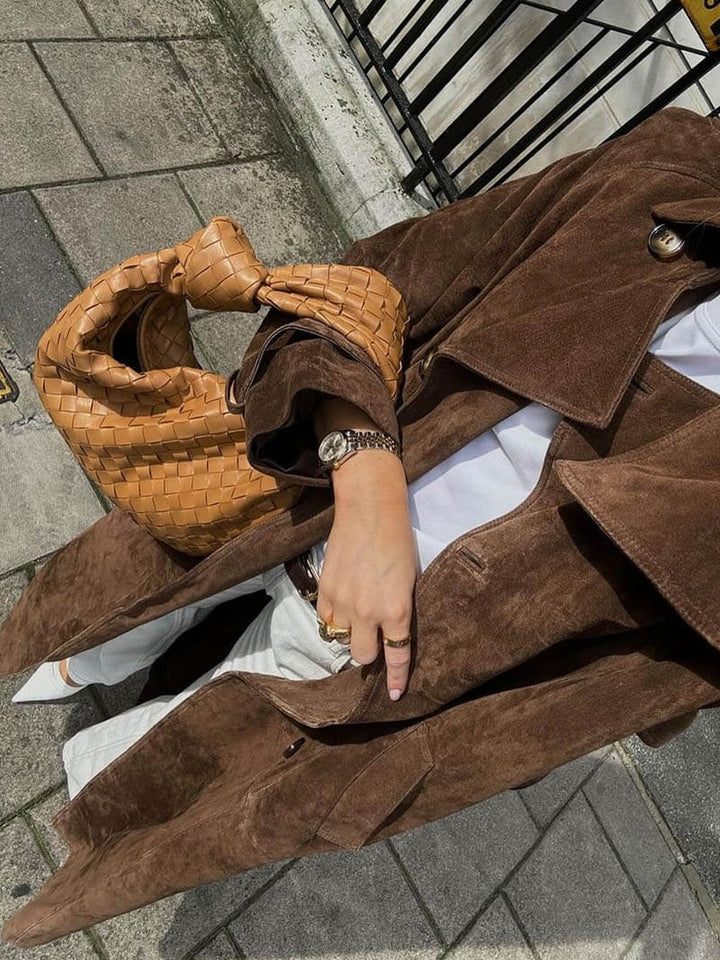 Isadora | Suede trench coat
