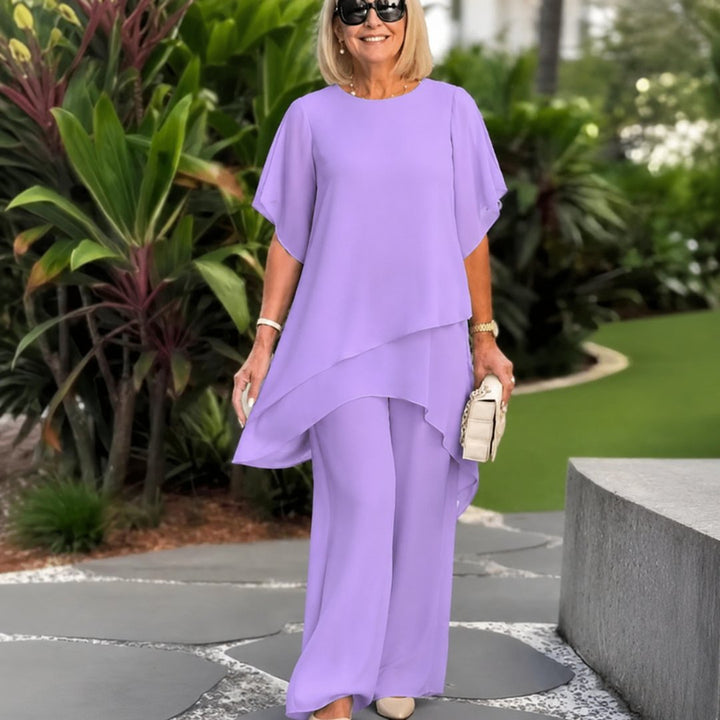 Cristina | Elegant Asymmetrical Two Piece Set