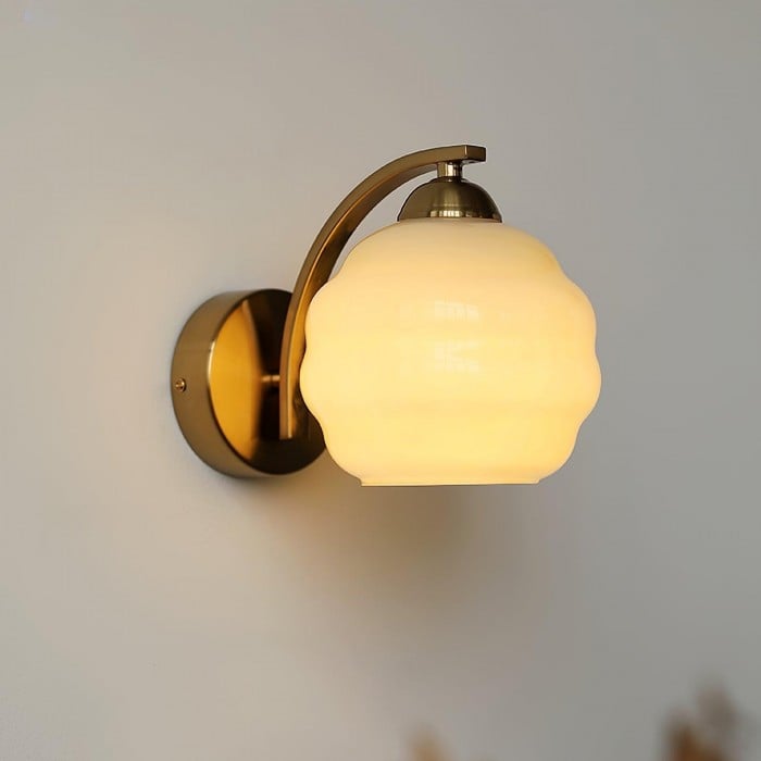 Vintage Glass Bauhaus Art Deco Wall Lamp | Buy 1 Get 1 Free