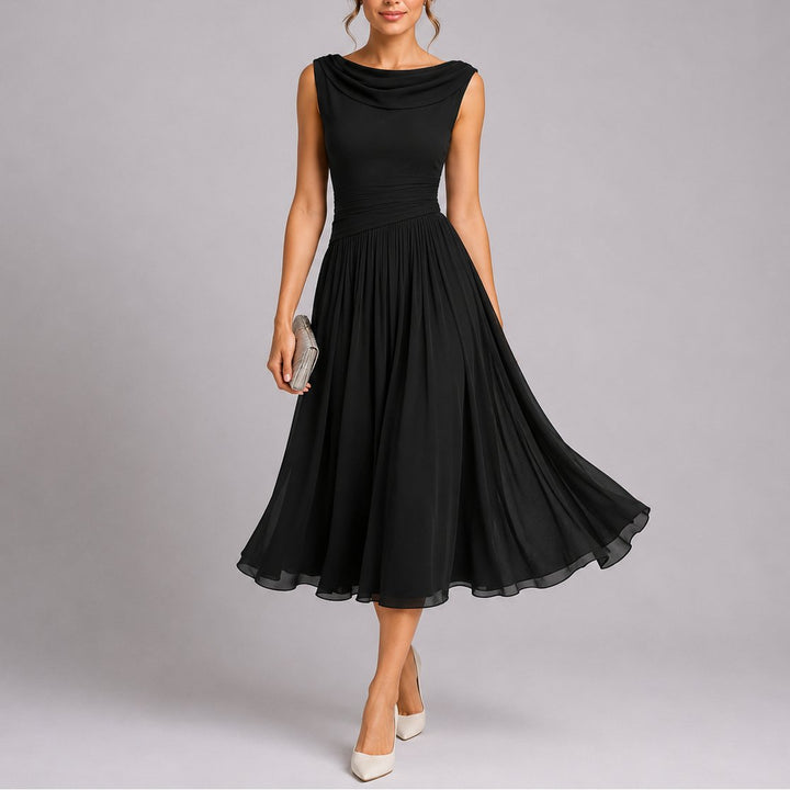 Lorna | Elegant Pleated Midi Dress