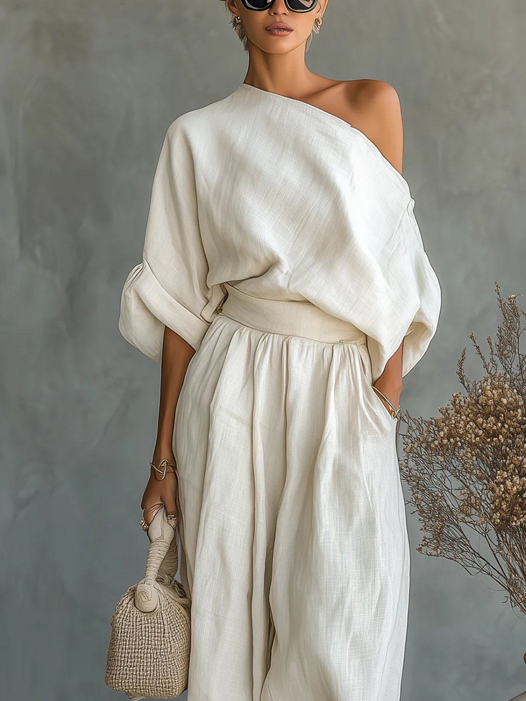 Violante | Two-Piece Set with Off-the-Shoulder Design