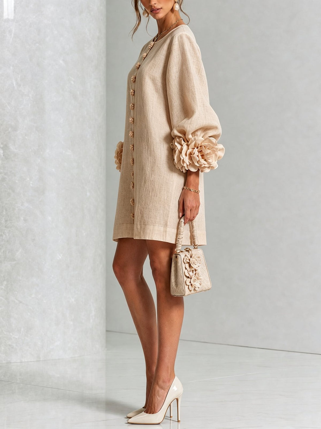 Yseult | Button-Down Mini Dress