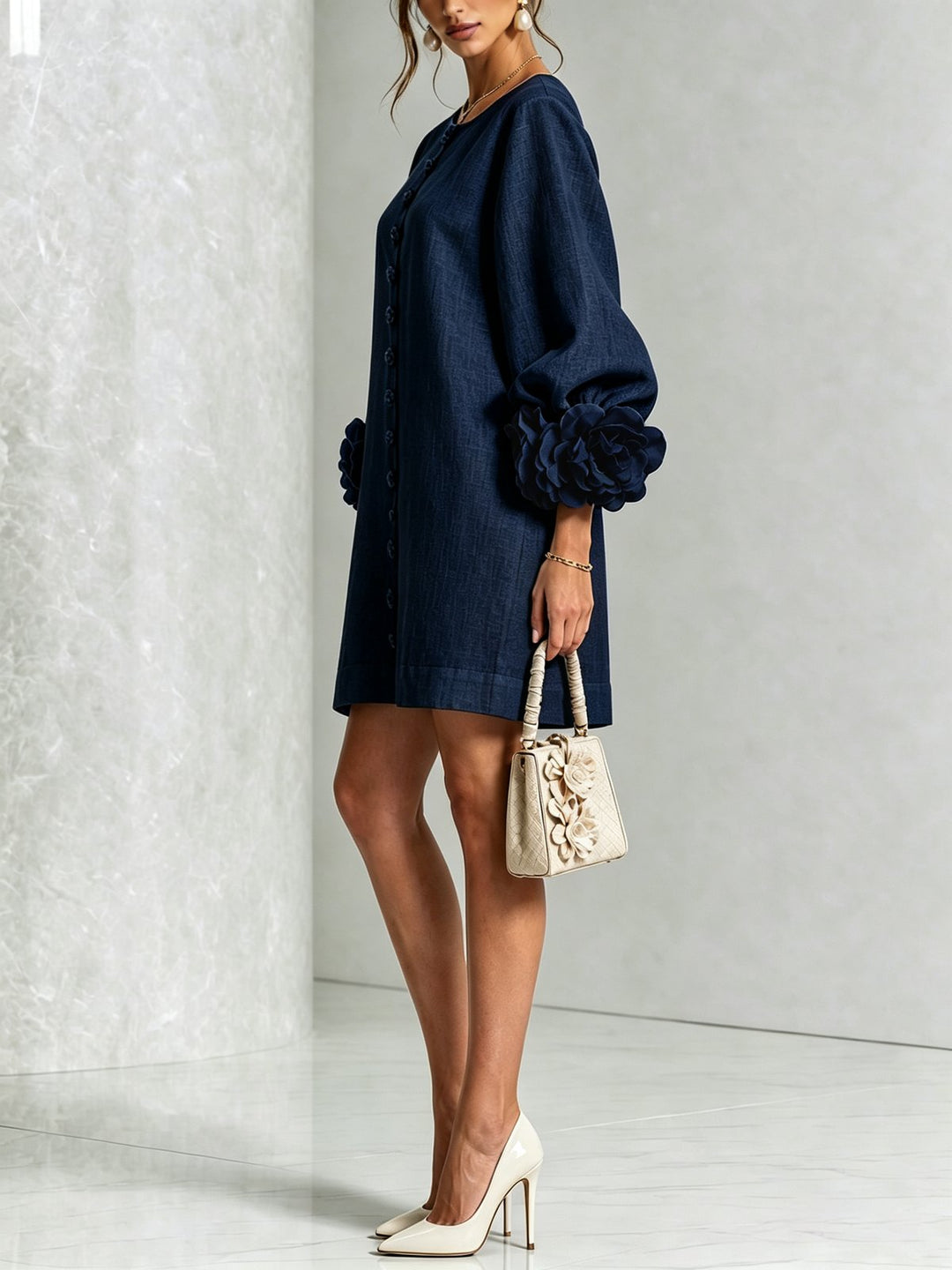 Yseult | Button-Down Mini Dress