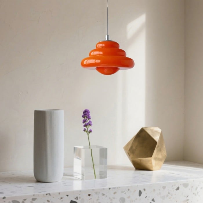 Art Deco Glass Pendant Light Bauhaus Donut Colorful Design | Buy 1 Get 1 Free