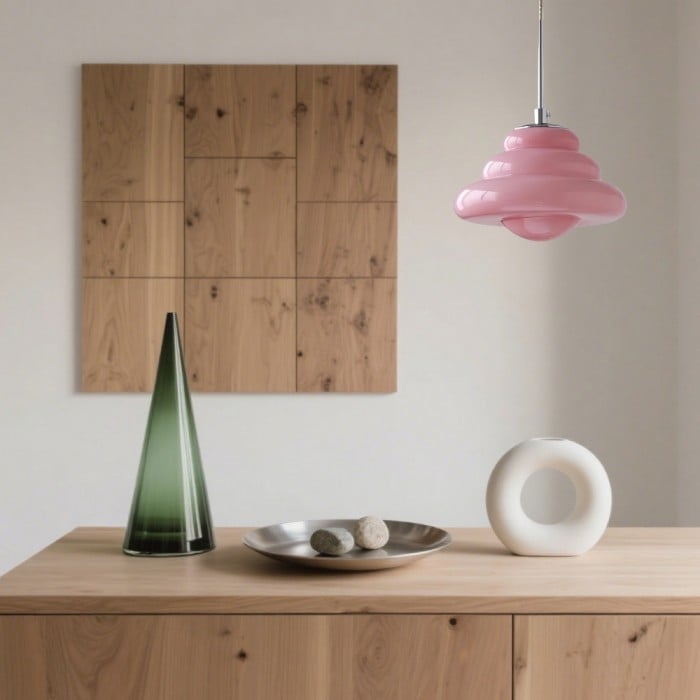 Art Deco Glass Pendant Light Bauhaus Donut Colorful Design | Buy 1 Get 1 Free