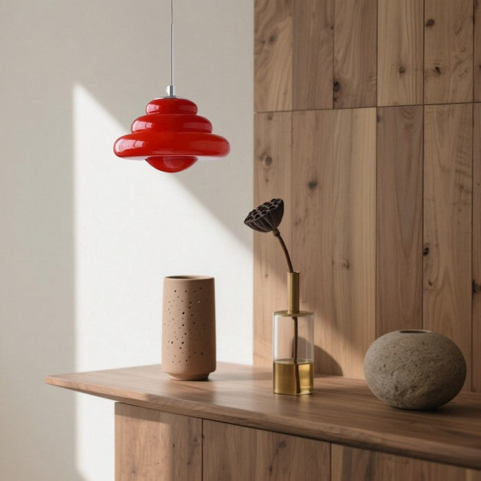 Art Deco Glass Pendant Light Bauhaus Donut Colorful Design | Buy 1 Get 1 Free