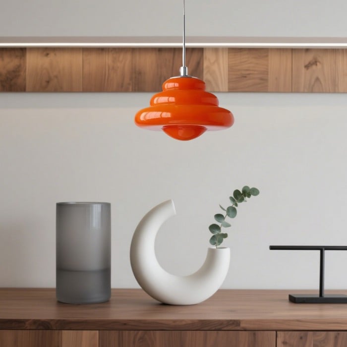 Art Deco Glass Pendant Light Bauhaus Donut Colorful Design | Buy 1 Get 1 Free