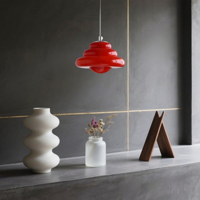 Art Deco Glass Pendant Light Bauhaus Donut Colorful Design | Buy 1 Get 1 Free