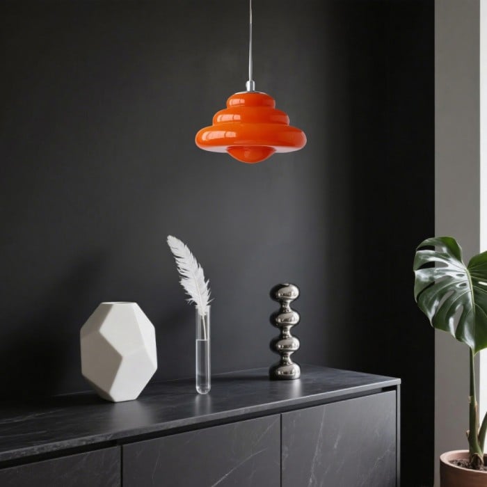 Art Deco Glass Pendant Light Bauhaus Donut Colorful Design | Buy 1 Get 1 Free