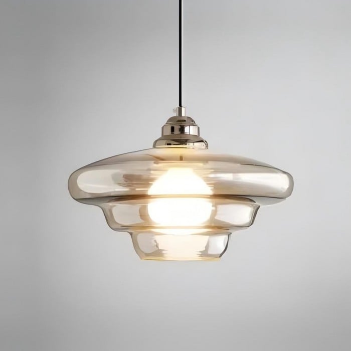 Art Deco Milk White Glass Pendant Light | Buy 1 Get 1 Free