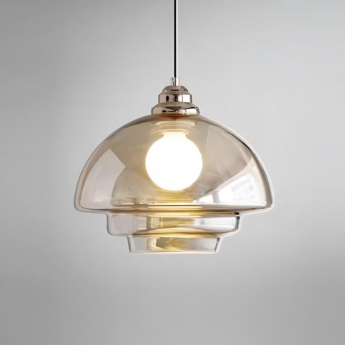 Art Deco Milk White Glass Pendant Light | Buy 1 Get 1 Free