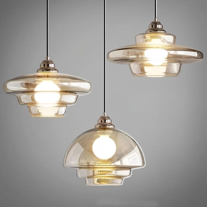 Art Deco Milk White Glass Pendant Light | Buy 1 Get 1 Free