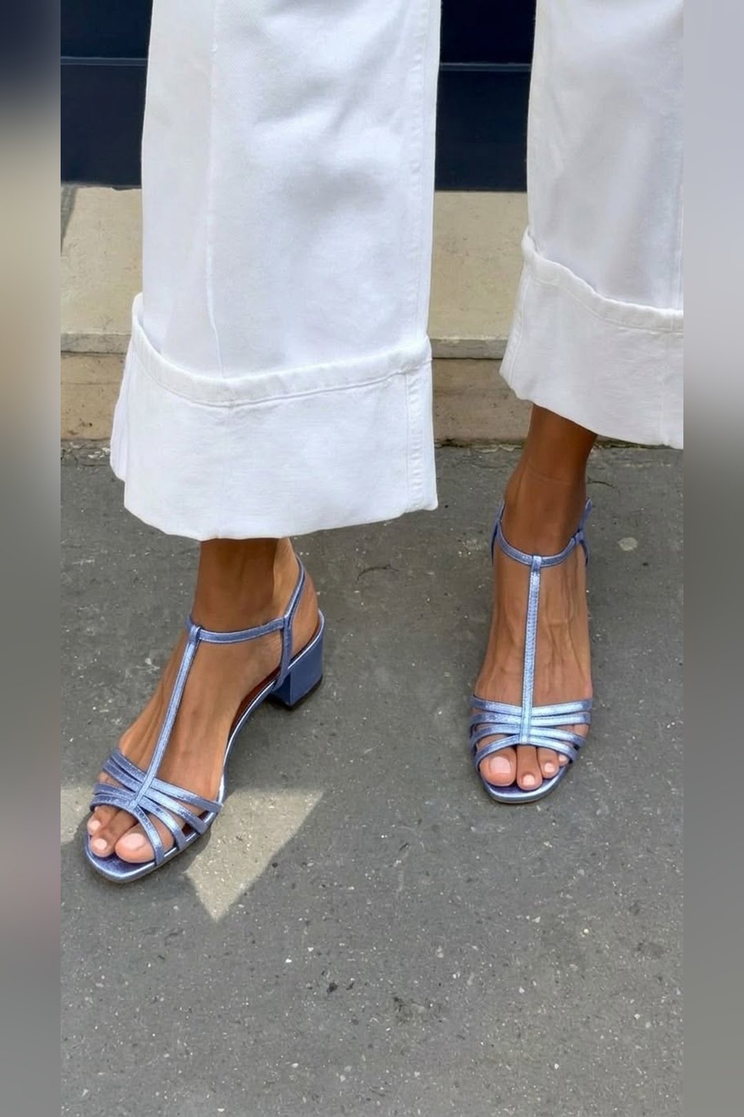 Lenore | Metallic Heeled Sandals