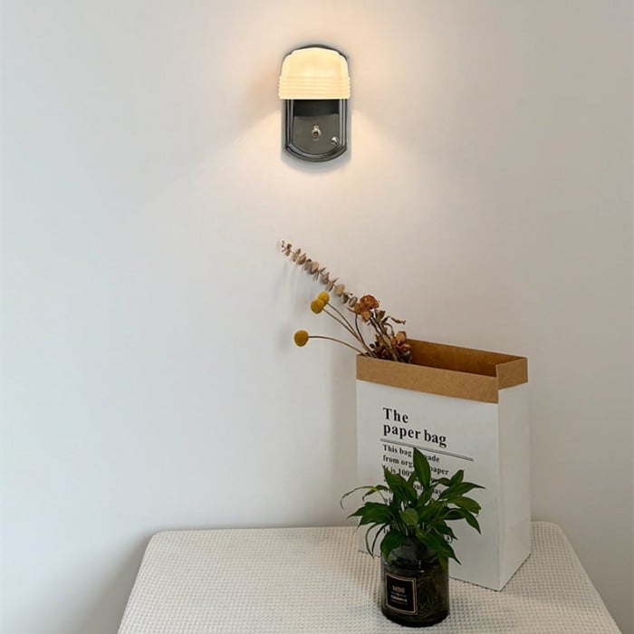 Bauhaus Creative Industrial White Glass Wall Lamp | Buy 1 Get 1 Free