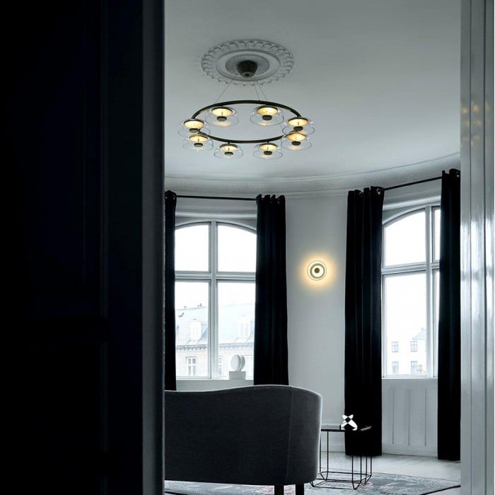 Gold Blosch 6-Light Glass LED Chandelier | Buy 1 Get 1 Free