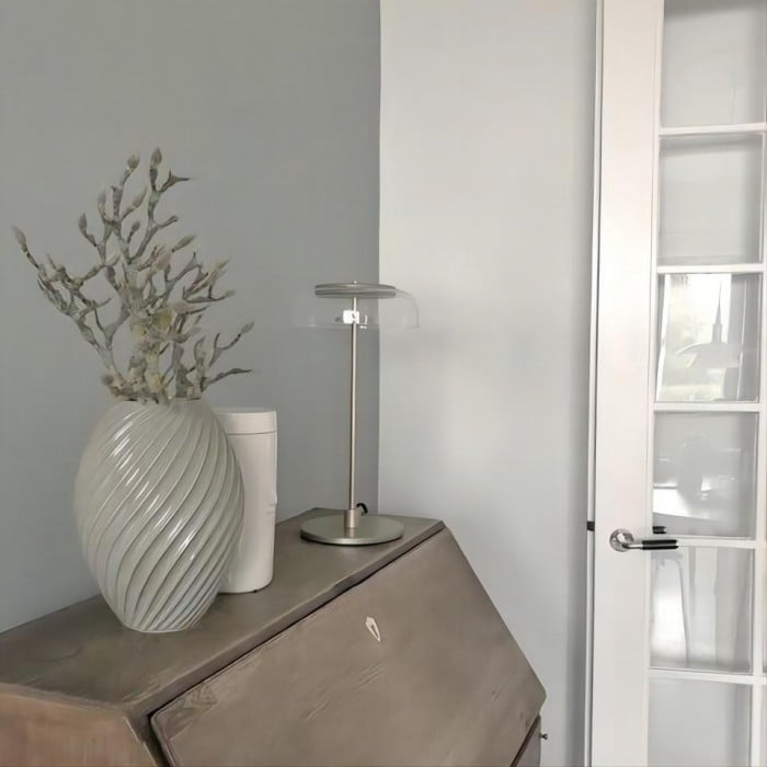 LED Blosshi Round Glass Table Lamp | Buy 1 Get 1 Free