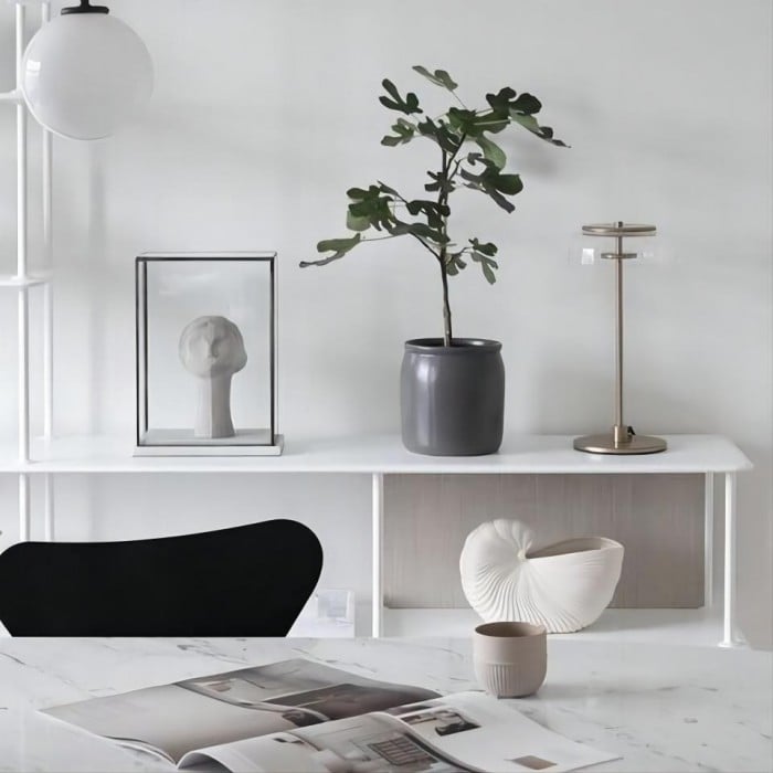 LED Blosshi Round Glass Table Lamp | Buy 1 Get 1 Free