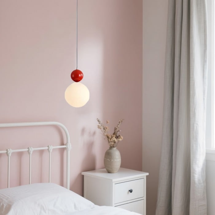 Colorful Glass Orb Pendant Light Scandinavian Globe Bar Lamp | Buy 1 Get 1 Free