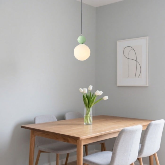 Colorful Glass Orb Pendant Light Scandinavian Globe Bar Lamp | Buy 1 Get 1 Free