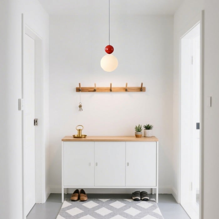Colorful Glass Orb Pendant Light Scandinavian Globe Bar Lamp | Buy 1 Get 1 Free