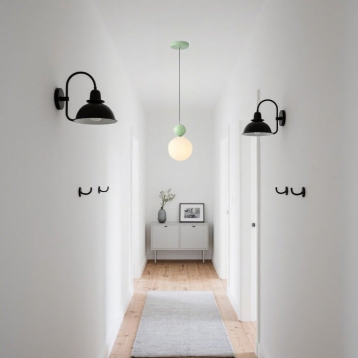 Colorful Glass Orb Pendant Light Scandinavian Globe Bar Lamp | Buy 1 Get 1 Free