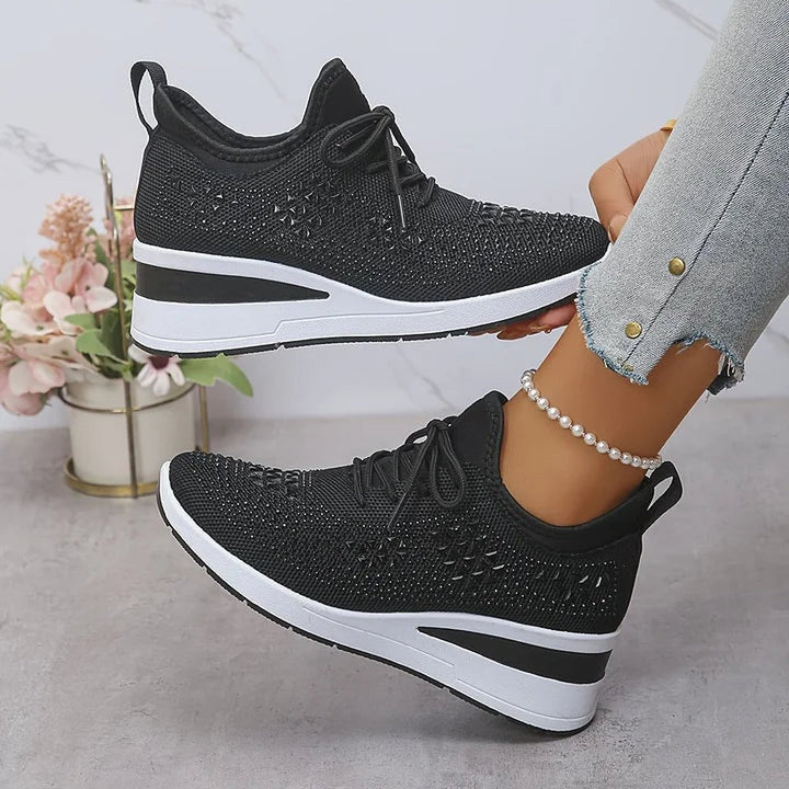 Honora | Orthopedic Sneakers With Sparkling Rhinestones