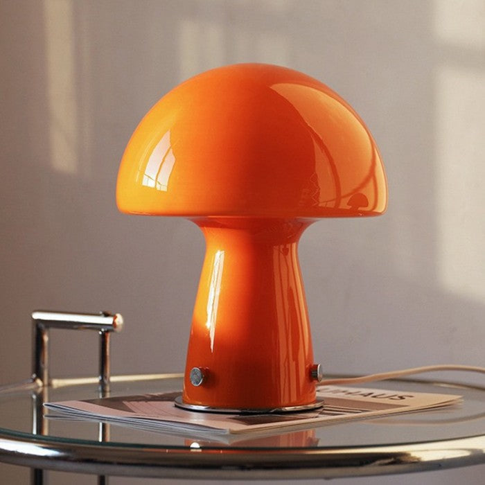 Danish Style Bauhaus Glass Mushroom Table Lamp | Buy 1 Get 1 Free