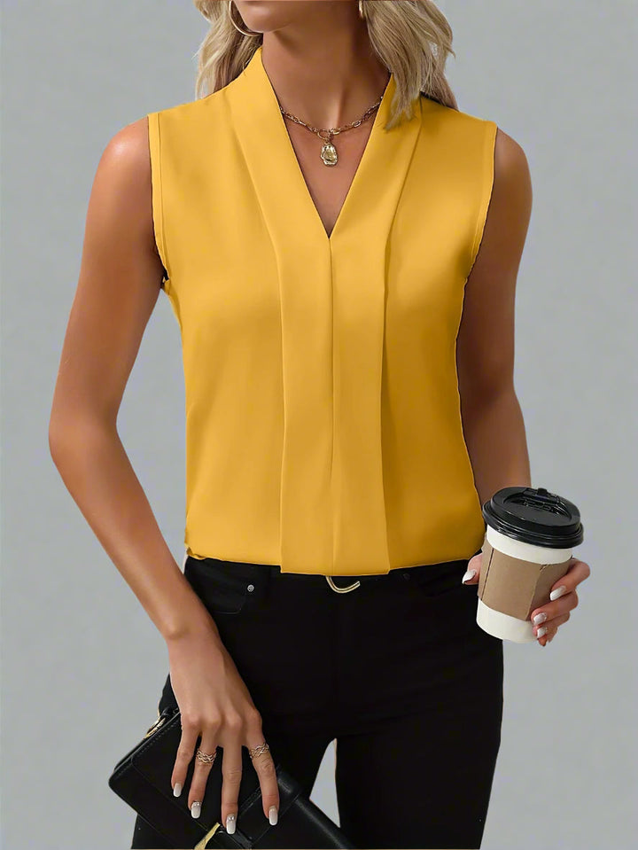 Sydney | Sleeveless V-Neck Blouse