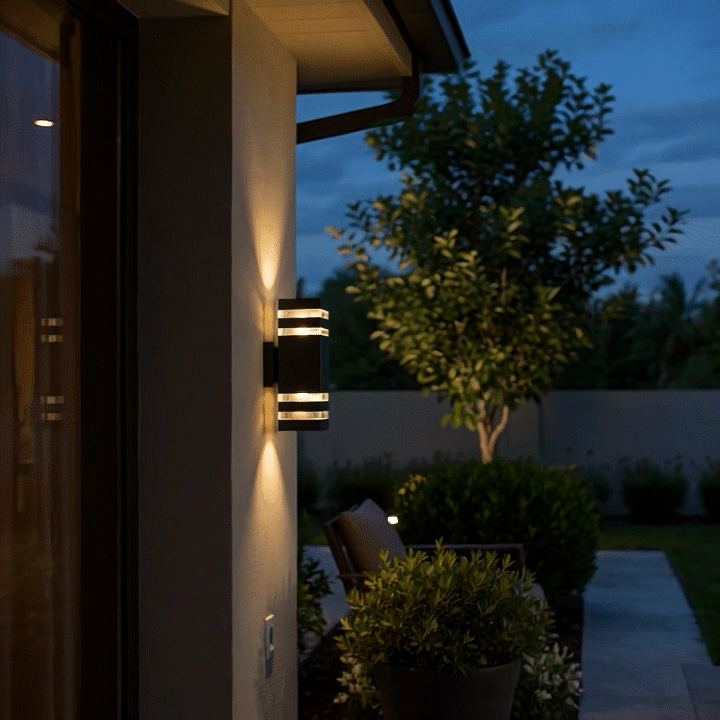 Two-Function Outdoor Wall Light