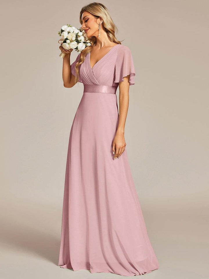 Monique | Long Empire Waist Bridesmaid Dress