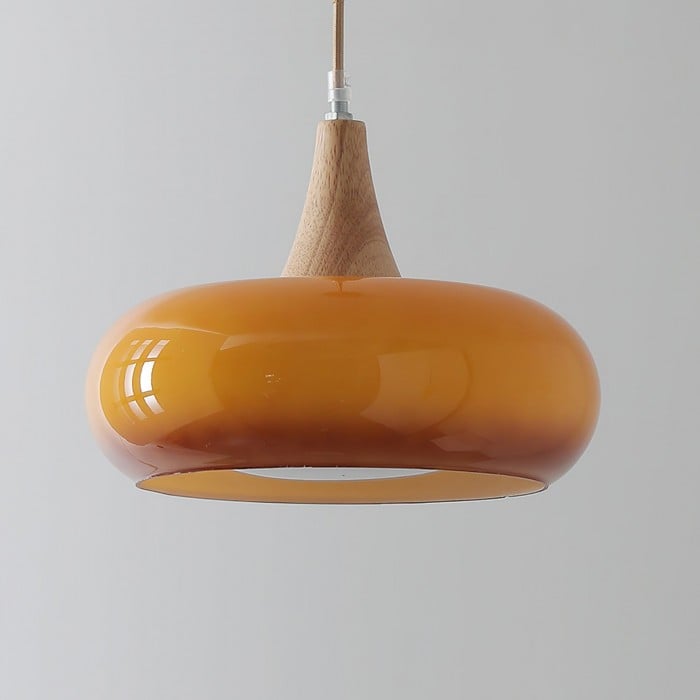 Bauhaus Design Orange Disk Pendant Lamp | Buy 1 Get 1 Free