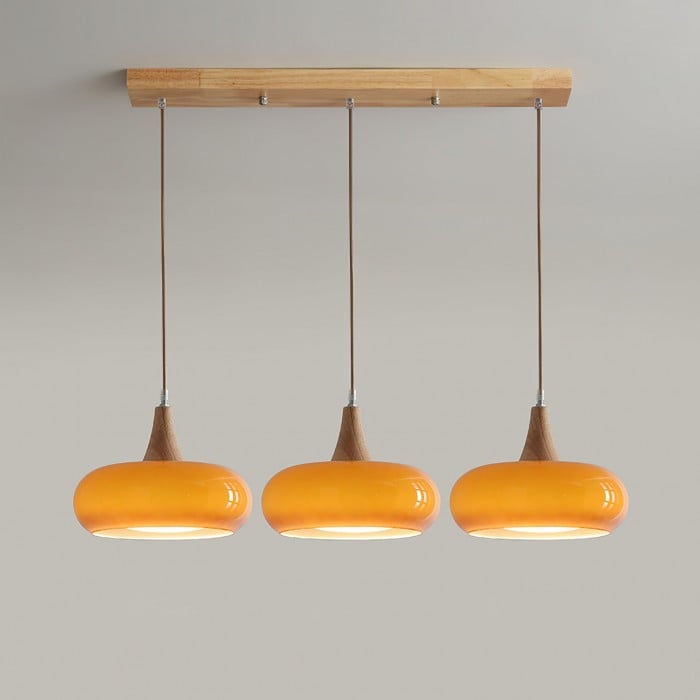 Bauhaus Design Orange Disk Pendant Lamp | Buy 1 Get 1 Free