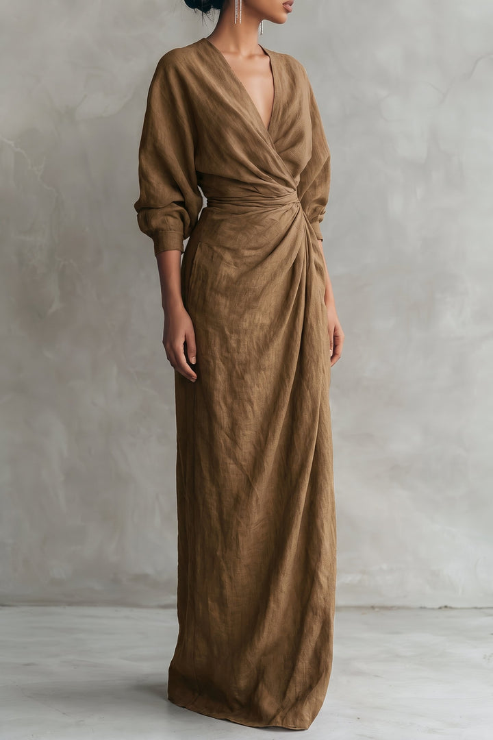 Kenya | Blend V-Neck Maxi Dress